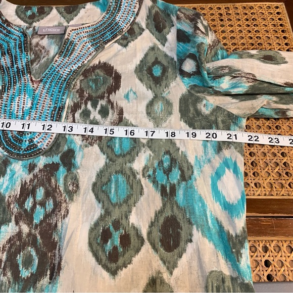 Chico’s southwest fabric pattern loose top,shirt,blouse. - Picture 6 of 15